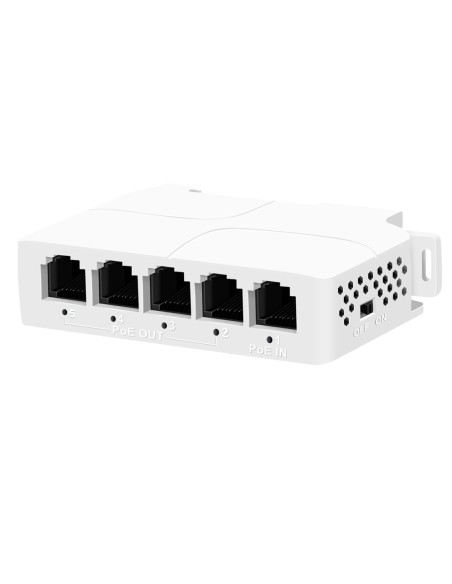 Comprar OEM POEXT-4FE-DIN POE extender DIN - Permite ampliar el alcance de la alimentación POE - IEEE 802.3 af/at/bt - Potencia 