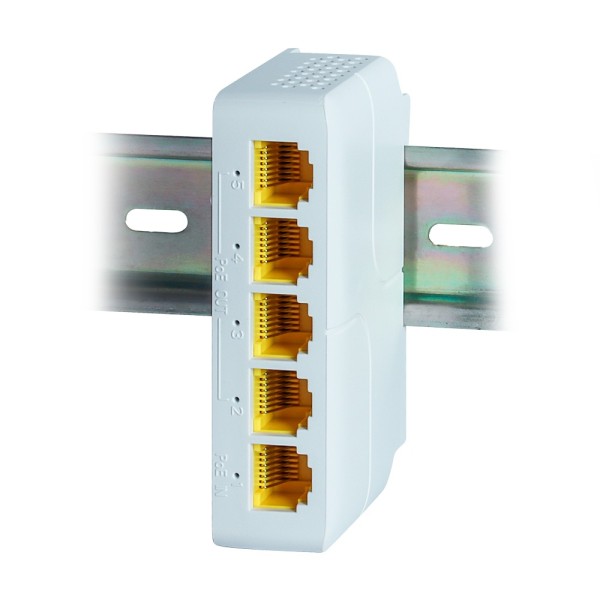 Acheter OEM POEXT-4GE-DIN Prolongateur POE sur rail DIN - Permet d’étendre la portée de l’alimentation POE - IEEE 802.3 af/at/bt