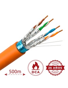 Comprare UNIVIEW UV-F/FTP6A-500-BC23AWG-DCA-R-O cavo Uniview F/FTP categoria 6A - Conduttore OFC, 100% rame - Diametro 23 AWG-0,