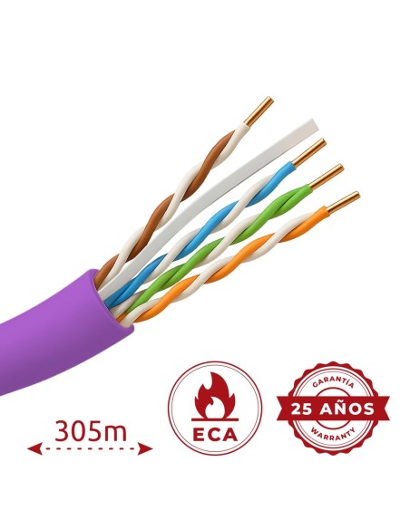 Acheter UNIVIEW UV-UTP6-305-PVC-ECA-PU Câble UTP Uniview PVC - Catégorie 6 - Conforme au test Fluke 90 m - Bobine de 305 mètres 
