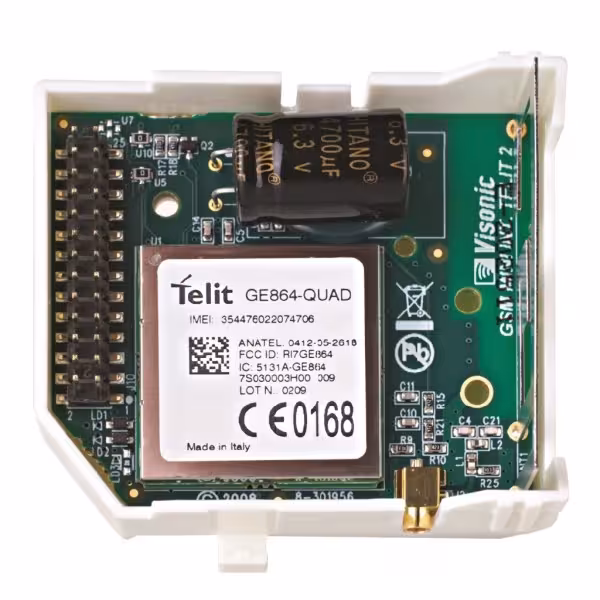Acheter VISONIC GSM-350 9-101686 Module GPRS/GSM/SMS pour centrale PowerMax et PowerMaster. Antenne optionnelle Z-SP059-0