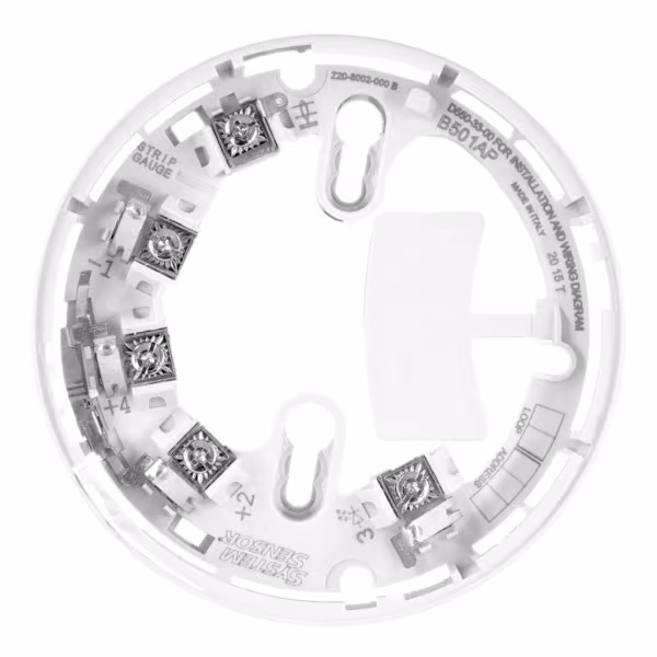 Comprar NOTIFIER B501AP Base estándar de superficie para detectores de la serie NFX. Color Blanco. Precio especial a partir de 1