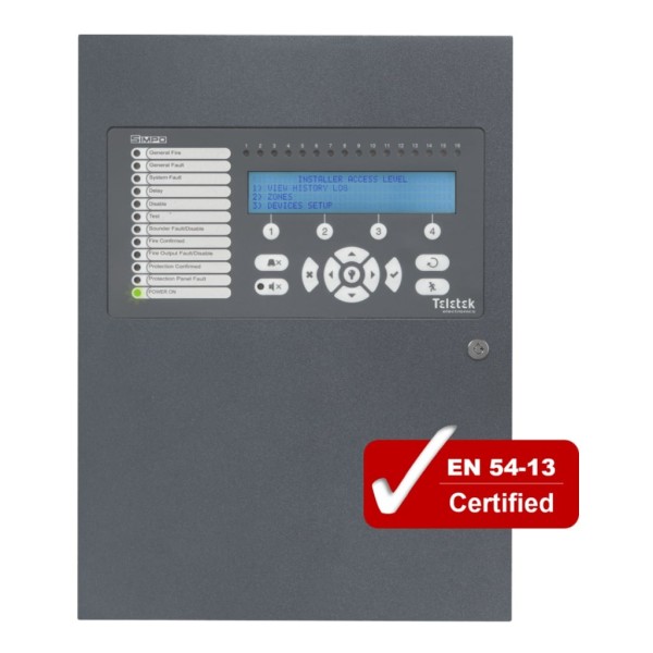 Acheter TELETEK SIMPO Centrale analogique SIMPO à 1 boucle extensible à 2. Jusqu’à 250 dispositifs par boucle