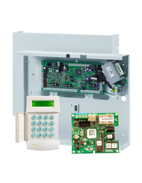 Comprar HONEYWELL C048-D-E1-KPDI Kit Central Galaxy Dimension 16 a 48 zonas, Teclado MK7 y Módulo IP. Grado 3