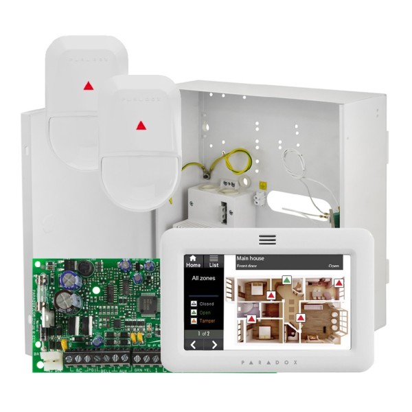 Acquistare PARADOX KITSP-07 Kit composto da: 1 pz SP4000 + 1 pz CAJA-G + 1 pz TM50-WHITE + 2 pz NV5. Grado 2