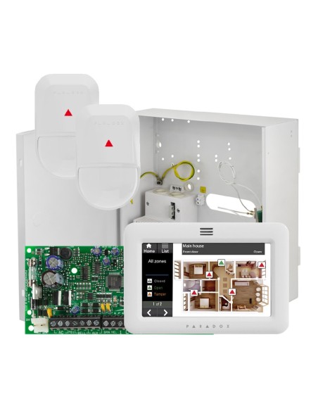 Acquistare PARADOX KITSP-07 Kit composto da: 1 pz SP4000 + 1 pz CAJA-G + 1 pz TM50-WHITE + 2 pz NV5. Grado 2