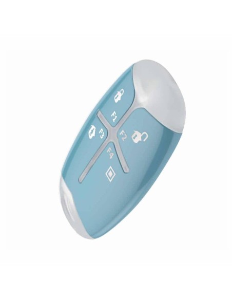 Kaufen INIM AIR2-KFPEBBLE-A 4-Tasten-Fernbedienung, konfigurierbar. Modernes Design. Bidirektional. 6 LEDs. Farbe Blau. Benötigt