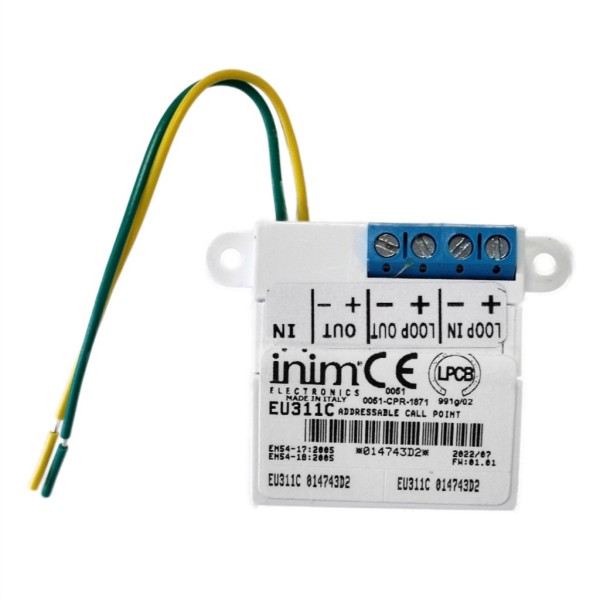 Acquistare INIM EU311C Micromodulo di ingresso con isolatore incorporato. Ingresso identificato come pulsante
