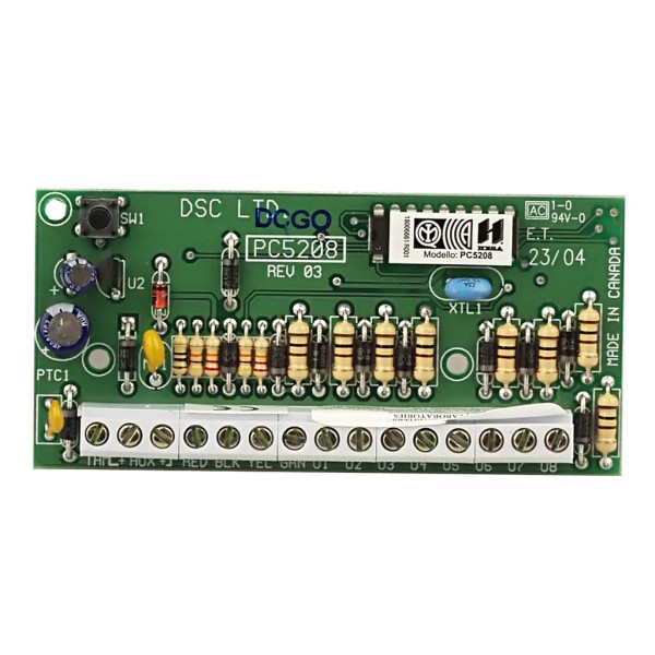 Comprar DSC PC5208 Módulo de Salidas Programables PGM de baja capacidad (50mA). Grado 2