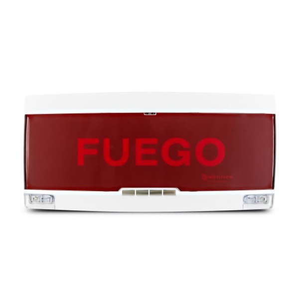 Acquistare NOTIFIER PAN1-PLUS-W-SP Pannello indicatore convenzionale EN 54.3/23 per interni bianco con cartello e testo rosso