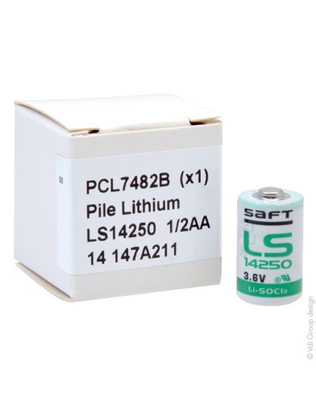 Acheter SAFT LS14250 Pile au lithium SAFT 1/2 AA 3,6 V 1,2 Ah PCL7409B
