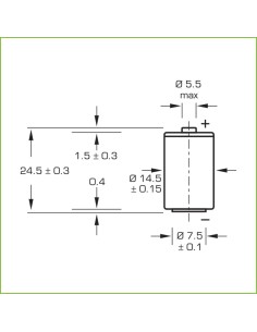 Kaufen SAFT LS14250 Lithium-Batterie SAFT 1/2 AA 3,6 V 1,2 Ah PCL7409B 2