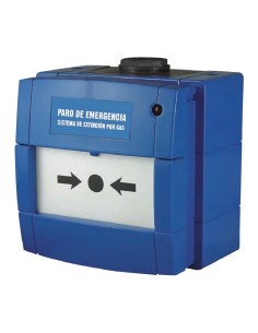 Acquistare NOTIFIER W3A-B000SG-K013-66 Pulsante KAC Arresto di Estinzione EN-12094-3. IP65. Colore Blu