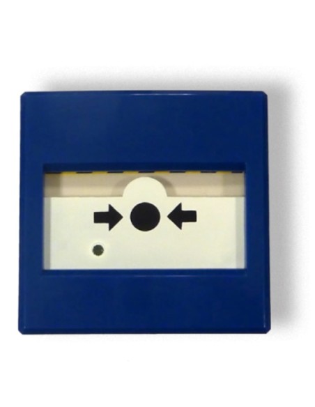 Comprar INIM IC0020B Pulsador de Alarma manual para paro de extinción automática. Color Azul