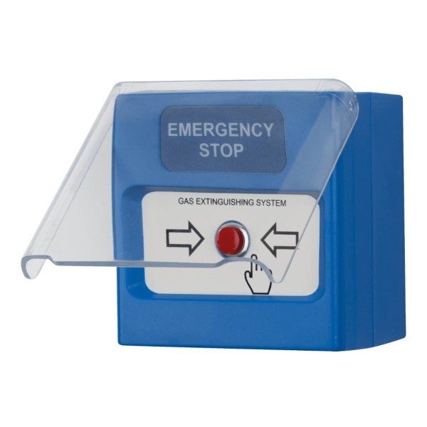 Comprar TELETEK SENSOMAG-MHB50 Pulsador manual paro extinción, para el corte de la extinción. Color azul