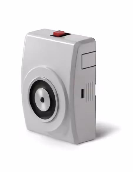 Comprar NOTIFIER 960120 Retenedor electromagnético de 400N de pared con caja y pulsador, para puerta cortafuego. Caja de plástic