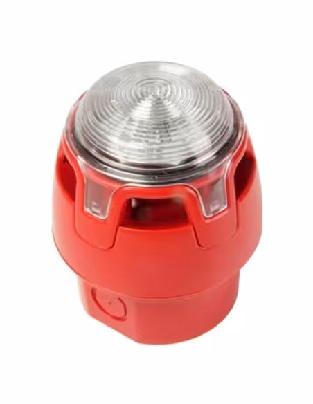 Acheter NOTIFIER CWSS-RW-W5 Sirène optique-acoustique avec base haute IP65. Classes C et W