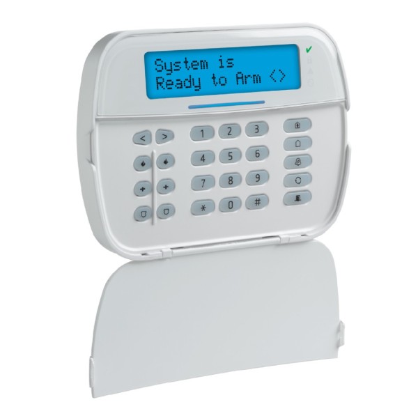 Acquista DSC HS2LCDWF8E1 Tastiera LCD via radio, 32 caratteri e 128 zone. Grado 2