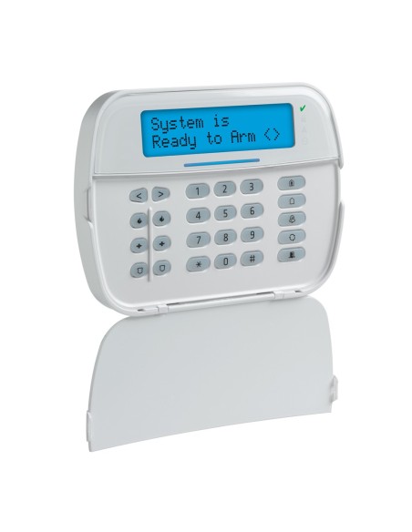 Comprar DSC HS2LCDWFPV8E1 Teclado LCD Vía Radio. 32 caract. 128 zonas. Lector Proximidad. Comandos por voz. Grado 2