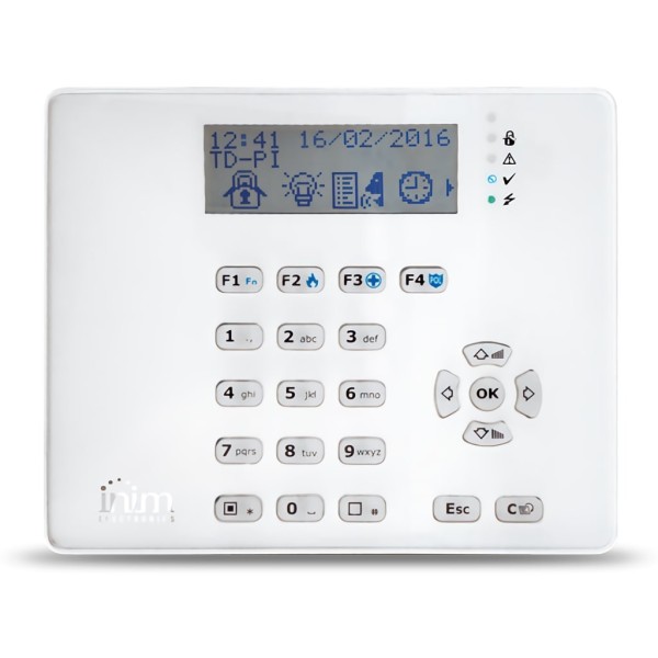 Acheter INIM ARIA-W Clavier LCD via radio. 4 LED de signalisation. Nécessite 2 x CR17450 incluses. Grade 2