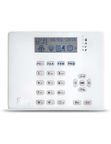 Kaufen Sie INIM ARIA-W LCD-Tastatur per Funk. 4 Signal-LEDs. Benötigt 2 x CR17450 (inklusive). Grad 2.