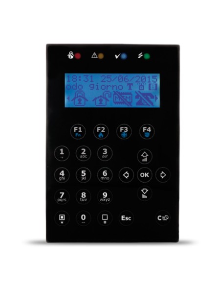 Kaufen Sie INIM CONCEPT-BL LCD-Tastatur. 4 Signal-LEDs. 1 I/O-Klemme. Farbe Schwarz. Grad 3