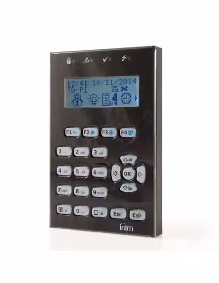 Kaufen INIM NCODE-G-BL LCD-Tastatur. 4 LEDs. 1 I/O-Anschluss. Helligkeitssensor. Für PRIME-Zentralen. Farbe Schwarz