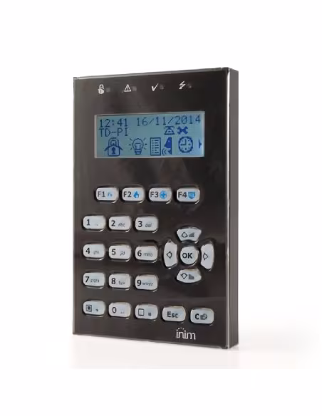 Comprar INIM NCODE-G-BL Teclado LCD. 4 leds. 1 terminal I/O. Sensor de luminosidad. Para centrales PRIME. Color Negro