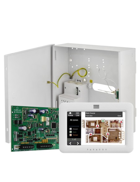 Kaufen PARADOX KITMG-03G Kit bestehend aus: 1 Stk. MG5000 + 1 Stk. CAJA-G + 1 Stk. TM50-WHITE. Erfüllt nicht den Grad.
