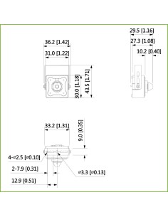 Comprare DAHUA HAC-HUM3201B-P Minicamera Pinhole HDCVI 2M 1080P DN WDR 120dB Starlight 2.8mm AUDIO 2
