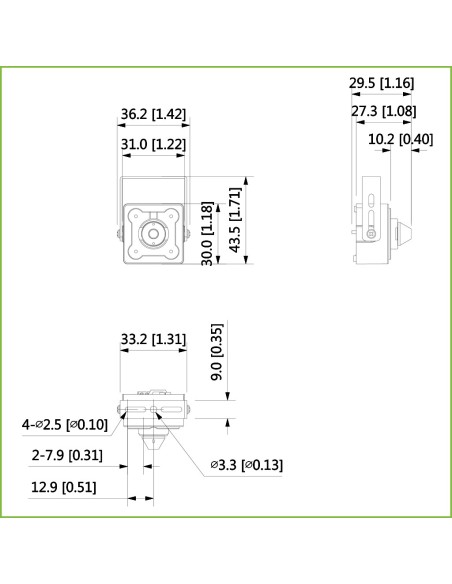 Comprare DAHUA HAC-HUM3201B-P Minicamera Pinhole HDCVI 2M 1080P DN WDR 120dB Starlight 2.8mm AUDIO