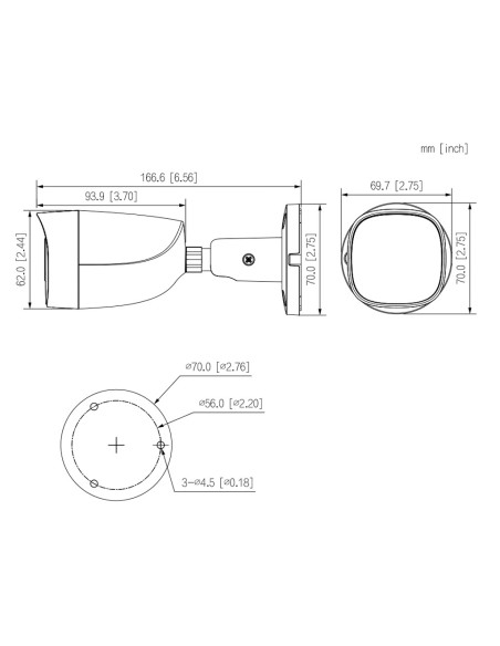 Kaufen DAHUA HAC-HFW1200CM-IL-A-0280B-S6 Röhrenkamera HDCVI 4-in-1 2MP dWDR Duale Beleuchtung LED20m/IR20m 2.8mm IP67 MIC