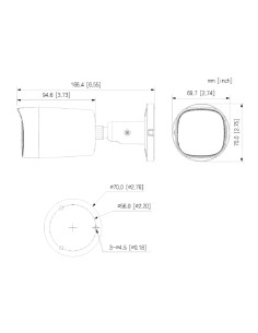 Comprare DAHUA HAC-HFW1500RM-IL-A-0280B-S3 Tubolare HDCVI 4IN1 5M Illuminazione Dual LED 30 m/IR 30 m 2.8mm IP67 MIC 2