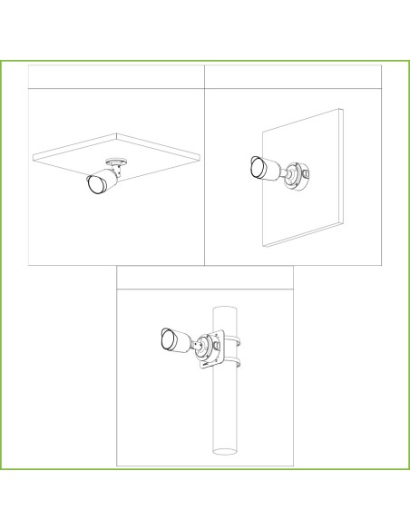 Acheter DAHUA HAC-HFW1509T-LED Tubulaire HDCVI 4EN1 5M FULL COLOR 2.0 WDR Starlight LED 20 m 3.6mm IP67