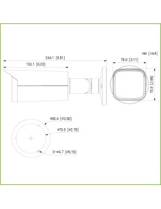 Kaufen DAHUA HAC-HFW1509TU-Z-A-LED Tubular HDCVI 4EN1 5M FULL COLOR 2.0 WDR Starlight LED60m 2.7-13.5 VFM IP67 AUDIO MIC 2