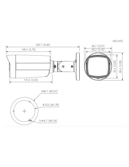 Kaufen DAHUA HAC-ME1509TH-A-PV-0360B-S2 Röhrenkamera HDCVI TiOC 4-in-1 5MP WDR Duale Beleuchtung LED 40 m/IR 40 m 3.6mm IP67 Mik