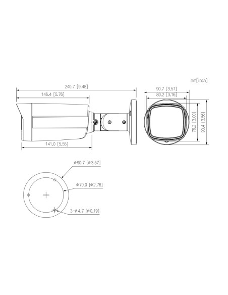 Kaufen DAHUA HAC-HFW1801TM-I8-0280B Röhrenkamera HDCVI 4-in-1 4K Tag/Nacht WDR Starlight IR 80 m 2.8mm IP67