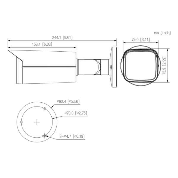 Comprar DAHUA HAC-HFW2802TU-Z-A-S2 Tubular HDCVI 4EN1 4K DN ICR WDR Starlight IR80m 2.7-13.5 VFM IP67 MIC