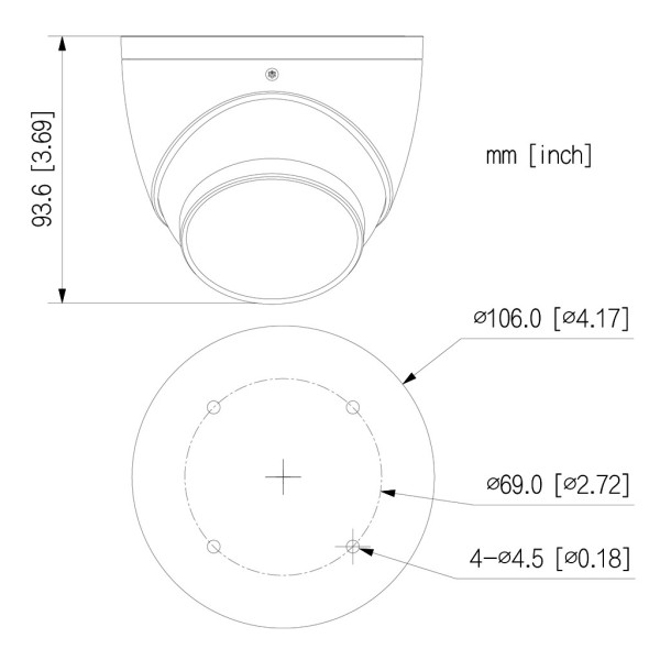 Kaufen DAHUA HAC-HDW1200T-IL-A-0280B-S6 Mini-Dome HDCVI 4-in-1 2 MP 1080P Dual-LED-Beleuchtung 40 m/IR 40 m 2.8mm IP67 Mikrofon