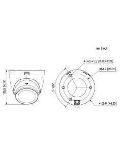 Kaufen DAHUA HAC-HDW1200TQ-IL-T Mini-Dome HDCVI 4-in-1 2 MP Dual-LED-Beleuchtung 40 m/IR 40 m 2.8mm IP67 Mikrofon/Lautsprecher S 2