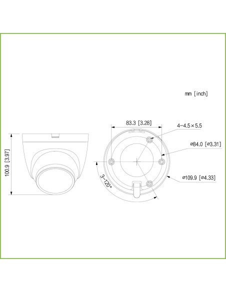 Kaufen DAHUA HAC-HDW1231TQ-A-0280B Mini-Dome HDCVI 4-in-1 2 MP 1080P WDR Starlight IR 40 m 2.8mm IP67 Mikrofon Schnell zu instal