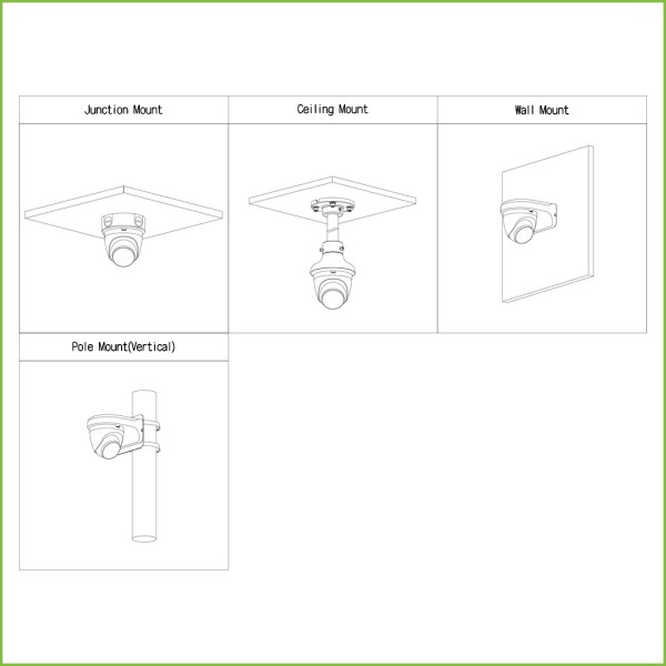 Acheter DAHUA HAC-HDW1231TQ-A-0280B Mini-dôme HDCVI 4EN1 2M 1080P WDR Starlight IR40m 2.8mm IP67 MIC Installation rapide