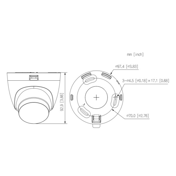 Kaufen DAHUA HAC-HDW1500CLQ-IL-A-0280B-S3 Mini-Dome HDCVI 4-in-1 5MP Duale Beleuchtung LED 30 m/IR 30 m Smart Light+ 2.8mm IP67 