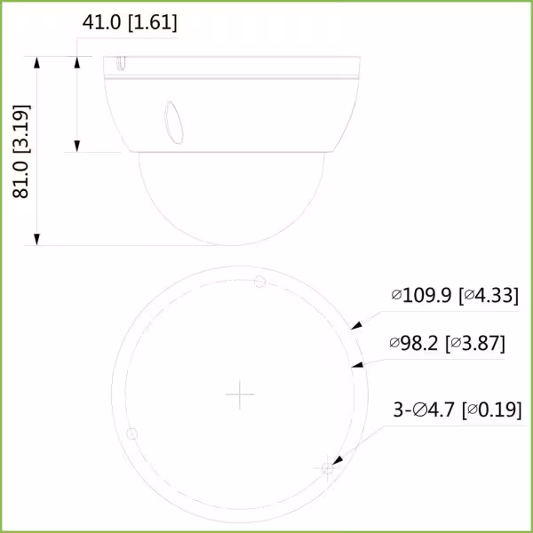 Acquistare DAHUA HAC-HDBW1500E-0280B Dome HDCVI 5M DN ICR DWDR IR30m 0Lux 2.8mm IP67 IK10