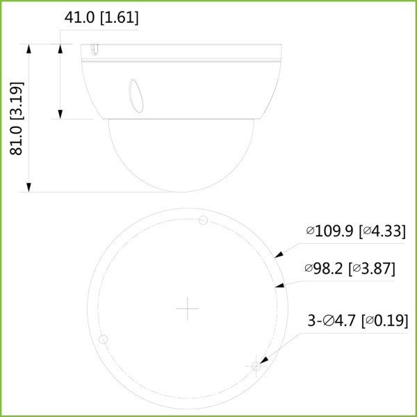 Comprar DAHUA HAC-HDBW1500E-0280B Domo HDCVI 5M DN ICR DWDR IR30m 0Lux 2.8mm IP67 IK10