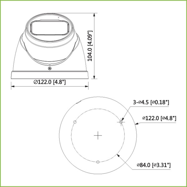 Acheter DAHUA HAC-HDW1500T-Z MiniDôme HDCVI 5M DN ICR DWDR IR 60 m 0 Lux 2.7-12mm VFM IP67