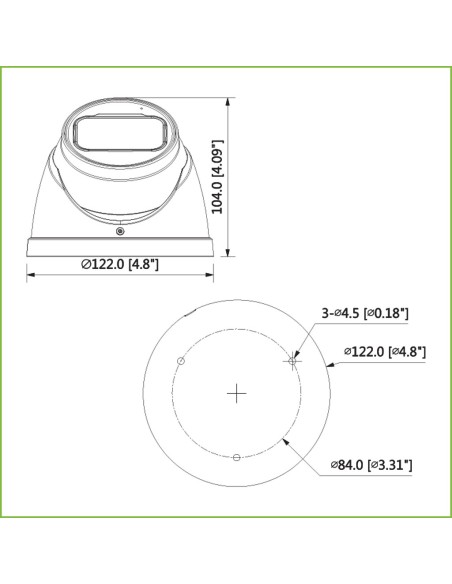 Acheter DAHUA HAC-HDW1500T-Z MiniDôme HDCVI 5M DN ICR DWDR IR 60 m 0 Lux 2.7-12mm VFM IP67
