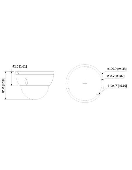 Acheter DAHUA HAC-HDBW2501E-0280B-S2 Dôme HDCVI 5M Jour/Nuit ICR WDR Starlight IR 30 m 2.8mm IP67 IK10