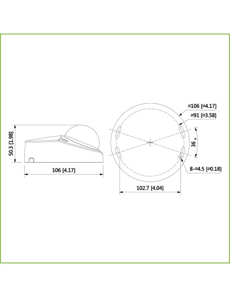 Comprar DAHUA HAC-HDBW2501F-A-0280B Domo HDCVI 4EN1 5M DN ICR WDR Starlight IR30m 2.8mm IP67 IK10 MIC