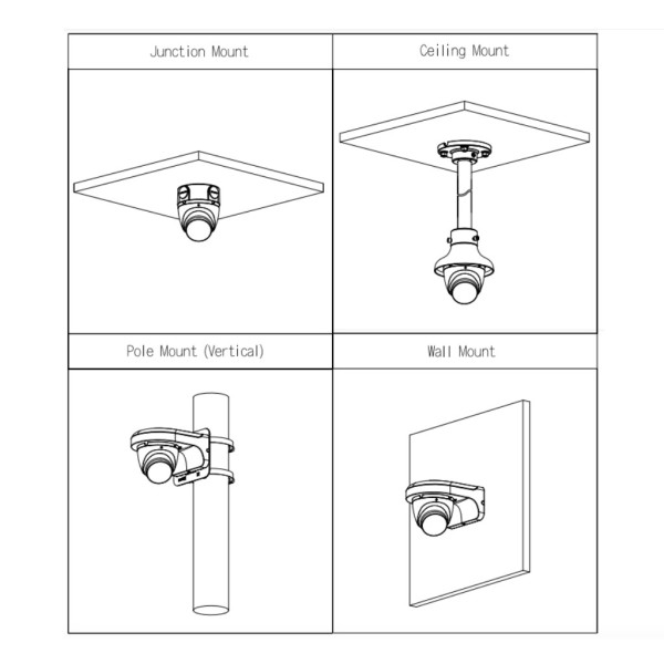 Acheter DAHUA HAC-HDW1801TLM-IL-A-0280B-S2 Mini-dôme HDCVI 4-en-1 4K WDR Éclairage double LED 20 m / IR 20 m 2.8mm IP67 MIC